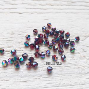 50 Toupies 4 mm Dark Rouge AB