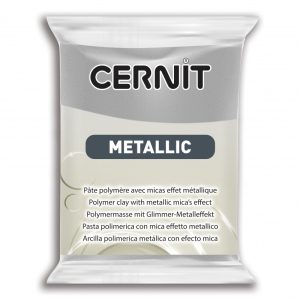 Pâte CERNIT Metallic Argent N°080