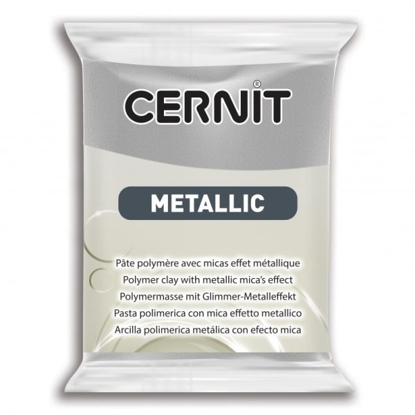 Pâte CERNIT Metallic Argent N°080