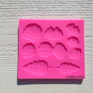 Moule Ginkgo biloba * Moule silicone pour pâte polymère