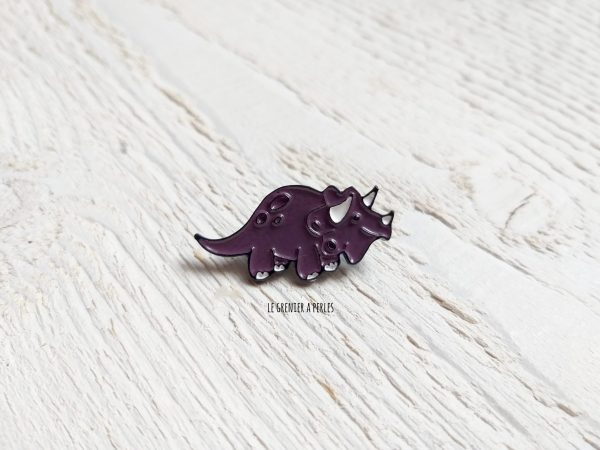 Pin's Dino mauve * Pin's en émail