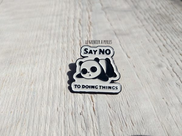 Pin's Panda Say no to doing things