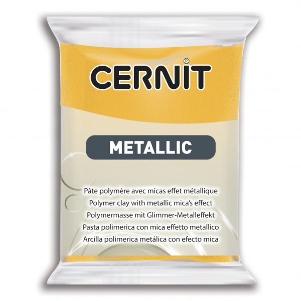 Pâte CERNIT Metallic Jaune N° 700