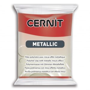 Pâte CERNIT Metallic Rouge n° 400