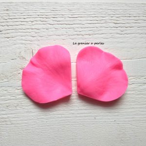 Moule pétale  de rose * Moule silicone pour pâte polymère