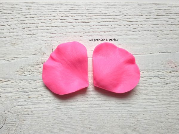 Moule pétale de rose * Moule silicone pour pâte polymère