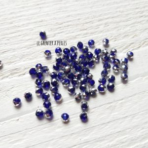 25 Perles Abacus 4 mm Coblat Silver