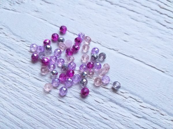 25 Perles Abacus 4 mm Mélange d'été