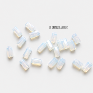 Perles Rectangles 7 x 3 mm Cristal Opal perles en verre rectangle le grenier a perles