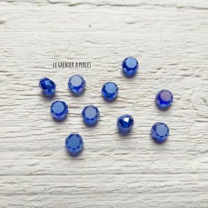 10 Perle Palet 6 mm Bleu Nuit AB