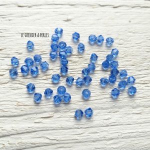 50 Toupies 4 mm Sapphire