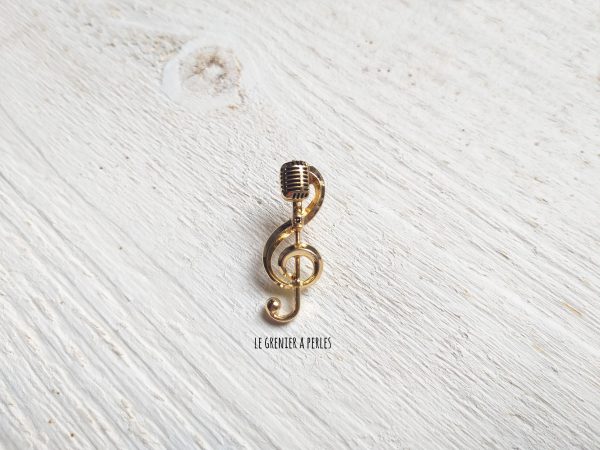 Pin's Note de musique et micro