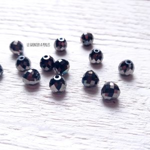 5 Perles Poires 8 mm Hématite