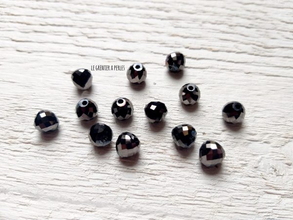 5 Perles Poires 8 mm Hématite