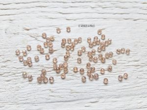 50 Perles Abacus 2 mm Champagne AB