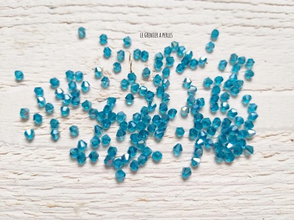 50 Toupies 3 mm Indicolite AB