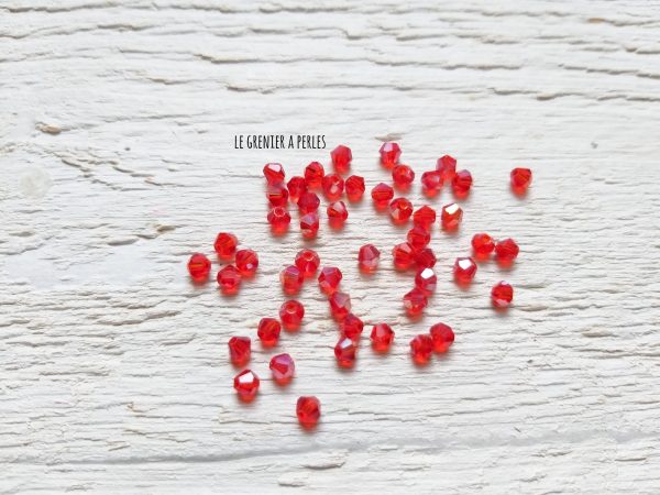 50 Toupies 3 mm Rouge AB