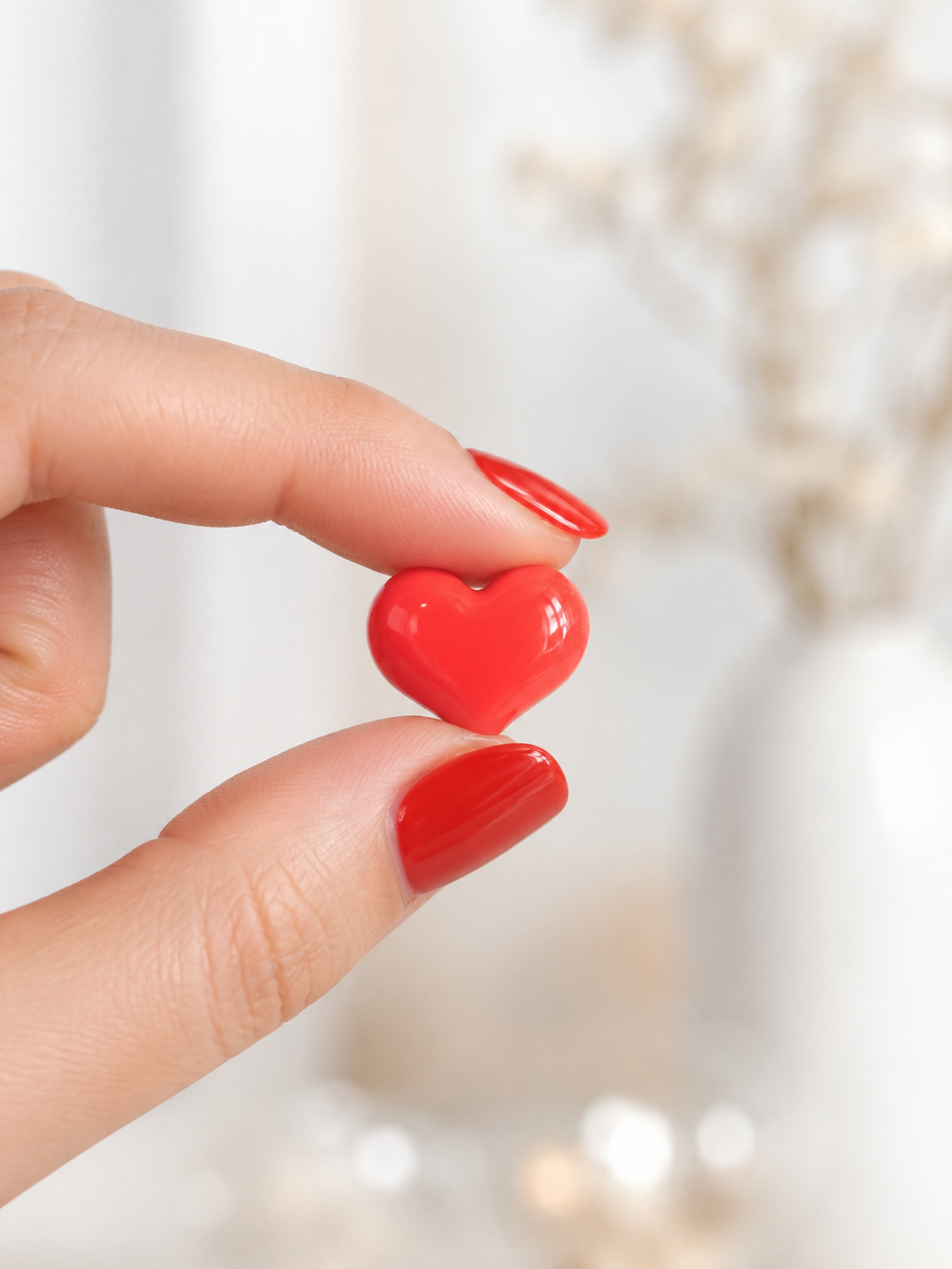Pin's coeur rouge résine pin's amour le grenier a perles