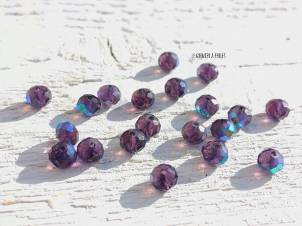 perles abacus 6 mm violet ab