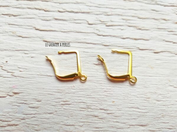 boucles d'oreilles losange en laiton 2655