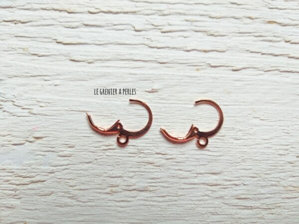 boucles d'oreilles laiton or rose 2653