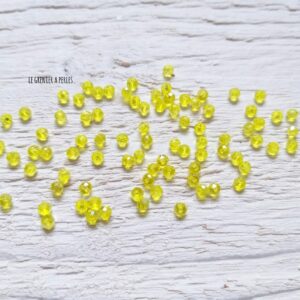 50 perles Abacus 2 mm Citron AB