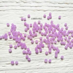 50 perles Abacus 2 mm Mauve Opal