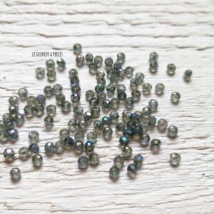 50 perles Abacus 2 mm Erinite AB