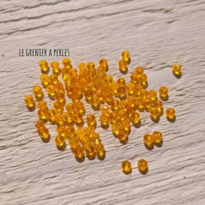 50 perles Abacus 2 mm Tangerine AB