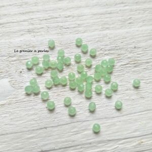 50 perles Abacus 3 mm Perdidot Opal