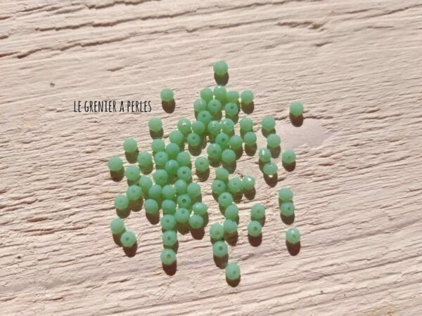 perles abacus Vert Opaline