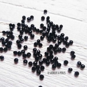 50 perles Abacus 1.5 mm Noir