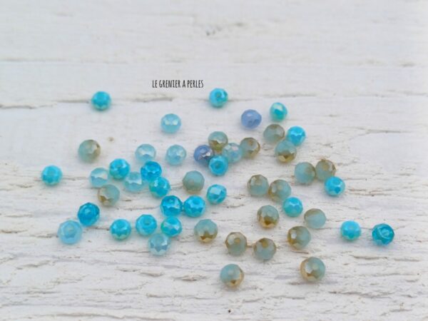 perles abacus 2 mm camaieu bleu