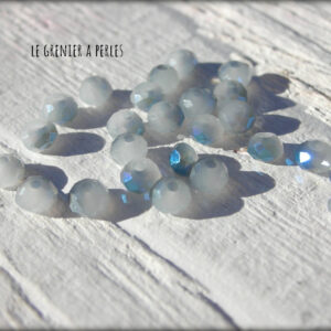 50 perles Abacus 3 mm Grey Blue AB