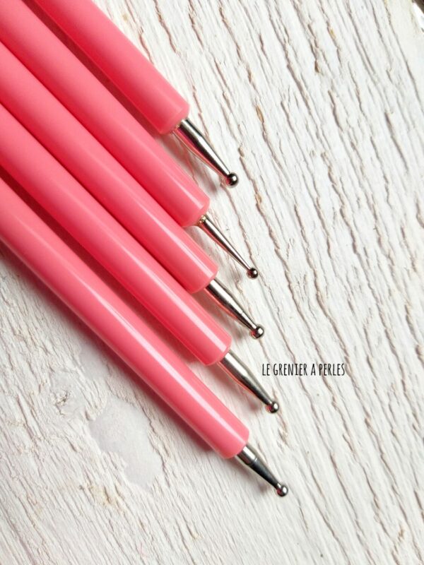 Outil dotting tool double boule