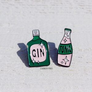 Pin's 2785 pin's gin tonic pin's alcool pin's a partager avec sa meilleure amie pin's soirée parisienne pin's le grenier a perles