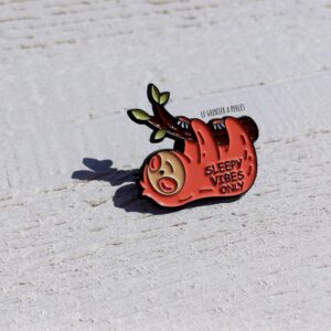 pin's 2786 pin's paresseux pin's sleepy vibes only pin's paresseux good vibes le grenier a perles