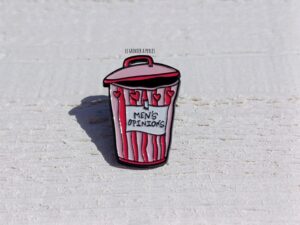 pin's men's opinion pin's feministe pin's not all men pin's tendance