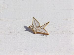 pin's origami pin's 2797 pin's oiseau origami pin's japonais pin's le grenier a perles