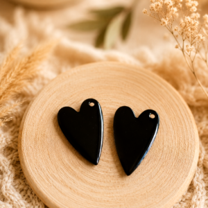 breloques coeur en émail breloques coeur émaillés breloque bijoux été le grenier a perles 2817