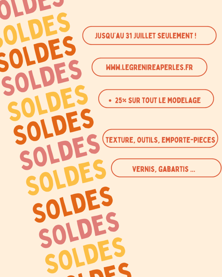 soldes d'été le grenier a perles soldes sur le modelage soldes pate polymère (1)