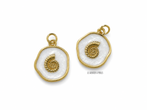breloque 2822 breloque coquillage charm seashell charm plage charm océean breloque été le grenier a perles