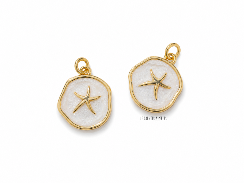 breloque étoile de mer 2820 charm plage charm océean breloque été le grenier a perles